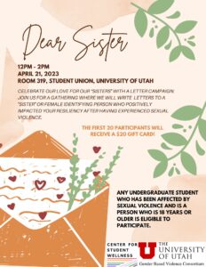 dear sister workshop event flyer