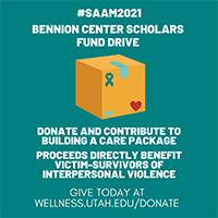 Bennion Center Scholars Fund Drive - saam care package