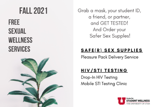 sexual wellness services fall 2021 flyer