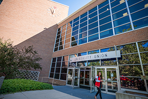 west facing side of union building