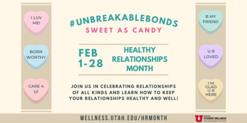 healthy relationships month event flyer